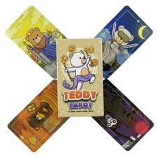 Cute Teddy Bear Tarot Deck 79 Cards Cartoon Animal Divination Game English picture