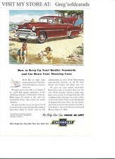 Original 1952 Chevrolet Styleline 2 Door Sedan print ad:  