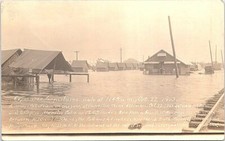 Galveston Texas RPPC Hurricane Flooded Town Scene 1913 Disaster picture