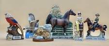 Lot 6 Empty Assorted 70’s Bourbon Whiskey & Spirits Ceramic Decanters Collection picture