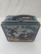 Vintage 1972 Aladdin Adam-12 Metal Lunchbox And Thermos RARE picture