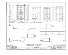 Photo:Hawthorne NJ John W Rea House 1930s Historic Door Details Blueprint picture