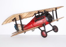 Vintage Sexton Airplane Wall Art, Red with Black and Beige, Nice Condition picture