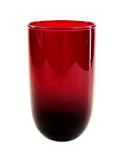 Anchor Hocking Royal Ruby Red Tumbler Rolly Polly Vintage picture