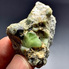 243 CT Terminated Natural Peridot Crystals Bunch SpecimenFrom Pakistan picture