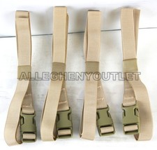 NEW 4 Molle Q/R Adjustable LASHING STRAPS Cargo Straps Desert Tan DCU 1