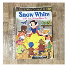 Disney Snow White and the Seven Dwarfs 1952 Big Golden Book picture