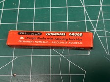 MACHINIST Hm Unused Kastar Precision Thickness Gage 26 Straight Blades #612B picture