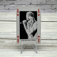 1993 Kerrang The King Of Metal Axl Rose Guns and Roses Rookie Playing CARD picture