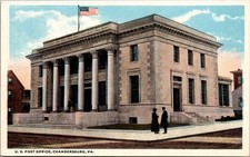 Chambersburg PA Post Office Vintage Postcard Louis Kaufmann & Sons picture