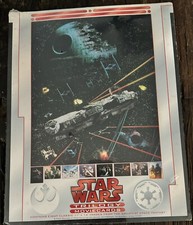 1994 Vintage Star Wars ROTJ Trilogy Scene Poster Large Movie Prints  14”x11” picture