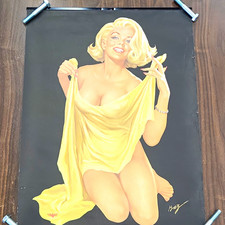 Vintage Ben-Hur Baz Pin-Up Art Reproduction Poster  Signed 