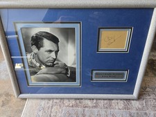 Cary Grant Portrait Framed With Autograph picture