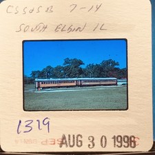 Original 35mm Slide CSS&SB Chicago South Shore Passenger Train South Elgin IL picture