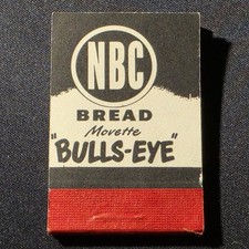 Vintage NBC Bread Bulls Eye Movette Mini Flip Book National Biscuit Co 1950s Toy picture