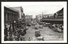Calle Comercio, Maracaibo Venezuela, Busy Street Scene RPPC Real Photo Postcard picture