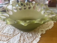 VTG Westmoreland Doric Lace bowl/centerpiece Green NICE picture