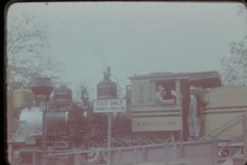 Original 4X6 color photo, D&RGW locomotive No. 268, Chicago Railroad Fair 1949 picture