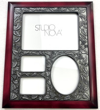 Studio Nova Wood Pewter Collage Picture Frame 4 Picture Openings 12