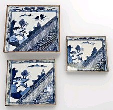 Imari Arita Japanese Porcelain Nesting Tray/ Plate Trio