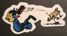 KRAZY KAT & IGNATZ vinyl sticker, original vintage stock, cat cartoon art, RARE picture