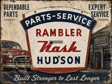 Rambler Nash Hudson Parts-Service Metal Sign 3 Sizes to Choose From m88 picture