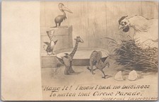 c1910s Risque Comic Real Photo RPPC Postcard / Bizarre Animal Combinations picture