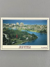 Jupiter Florida Scenic View Ocean Buildings Postcard Posted Stamps picture