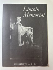 Vintage Brochure 1968 Lincoln Memorial Visitors Guide Washington DC picture