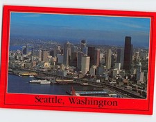 Postcard An aerial view of downtown Seattle Washington USA picture