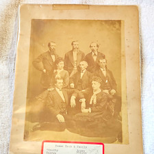 Identified 1873 Antique Victorian Family Photo Isaac Keck & Family Johnstown NY picture