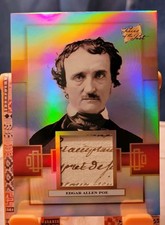 2026 pieces of the past #341 Edgar Allen Poe Handwritten relic picture