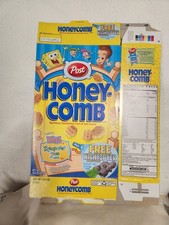2003 Post Honey - comb Cereal Box  SpongeBob Fairly Odd Parents  Jimmy Neutron  picture