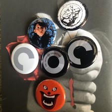 CRITERION COLLECTION HOUSE HAUSU 1.25 Inch Pinback Buttons Badges Pins Set Of 6 picture