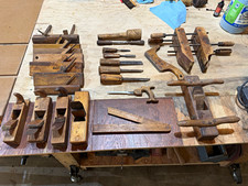 Hagtacten Vintage Original Antique Wooden Molding Planes Assorted Lot picture