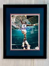 Julius Erving Philadelphia 76ers Signed 8x10 Framed Photo Auto JSA Witnessed picture
