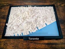 3D Map of Toronto, Ontario Canada (7.35 inches x 5.35 inches) picture