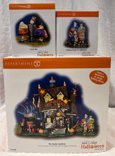 Dept 56 Candy Cauldron #54609 NEW + Candy Kids & Getting Candy BONUS Figures picture