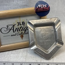 Vintage-Stegmaier's Gold Medal Beer Metal Ashtray- Wilkes Barre PA-Aluminum picture