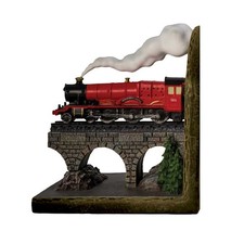 The Bradford Exchange Bookend Collection #1 'Steam Locomotive' Illuminated 5