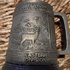 Vintage Peabody Coal Company 1985 Pewter Stein Eastern Division Mining Mug picture