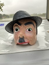 Vintage Hand Painted Made In France Charlie Chaplin Mask picture