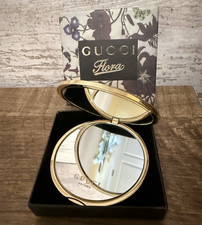 Gucci Flora Gold Tone Floral Compact Mirror Compact in Box picture