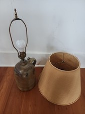Rare Antique 19t   Wm RADAM'S MICROBE Killer TUBERCULOSIS Stoneware Jug Lamp  picture