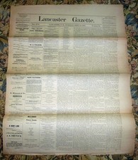 Lancaster, New Hampshire Gazette Newspaper - September 20, 1887 picture
