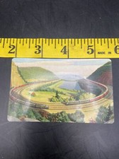 ORIGINAL 1952 Pennsylvania Railroad Mini Calendar Horseshoe Curve Rare picture