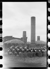 Photo:Parke County Indiana Tile Factory 1940 Abandoned Kilns Smokestack picture
