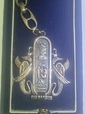 RARE Vintage BDO Silver Keyring Cairo 1995 Partner Conference Tutankhamun... picture