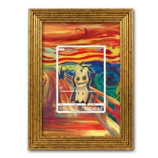 Munch Mimikyu The Scream Promo 289 SM-P Gold Frame and Art Insert picture