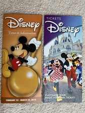 2 2014 DISNEY WORLD GUIDES BROCHURES Nostalgia /Collectible Ticket prices & Info picture